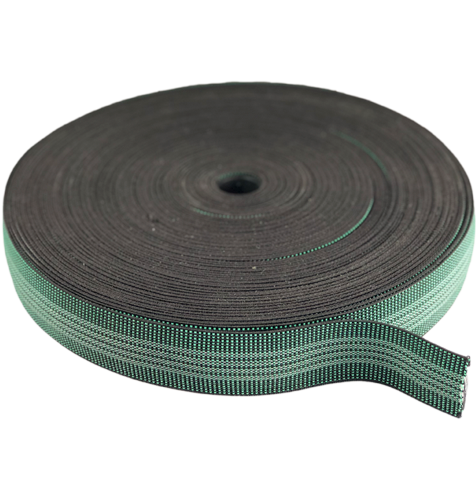 Webbing Elastic 450S green 4 Band (100m roll)